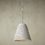 Подвесной светильник белый металлический в форме купола White Natural Lines варинант исполнения - 2 | Loft Concept в Челябинске