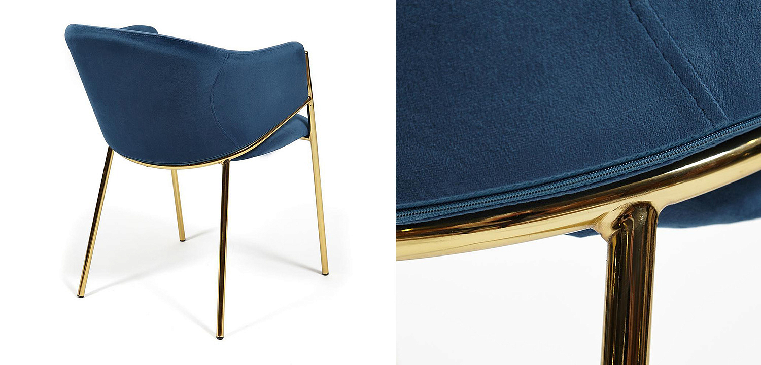 Стул Dolores blue velvet - Loft-Concept в Челябинске