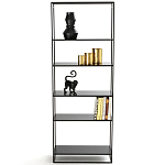 Металлический стеллаж Menzie Black Wide Metal Rack варинант исполнения - 2 | Loft Concept в Челябинске