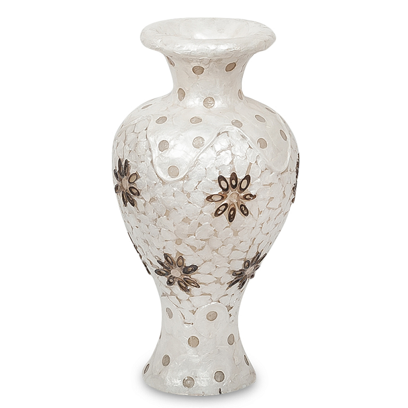 Настольная лампа из перламутра в виде вазы Indonesian Vase Перламутровый Настольная лампа из перламутра в виде вазы Indonesian Vase Перламутровый в Челябинске | Loft Concept