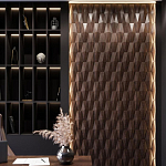 Гипсовая 3D панель с принтографией PM-36 варинант исполнения - 1 | Loft Concept в Челябинске