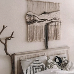 Панно Современный Гобелен ручная работа Туманное Утро варинант исполнения - 3 | Loft Concept в Челябинске