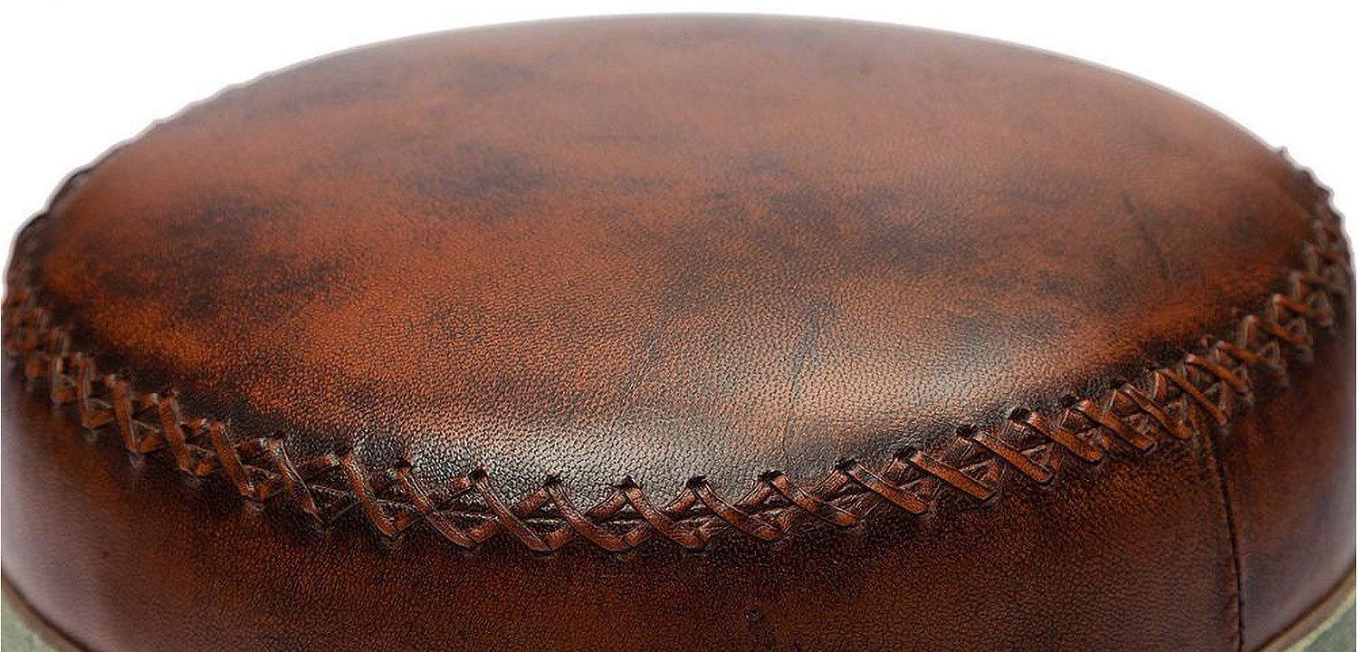 Пуф Vintage Buffalo Leather Pouf Пуф Vintage Buffalo Leather Pouf - Loft-Concept в Челябинске
