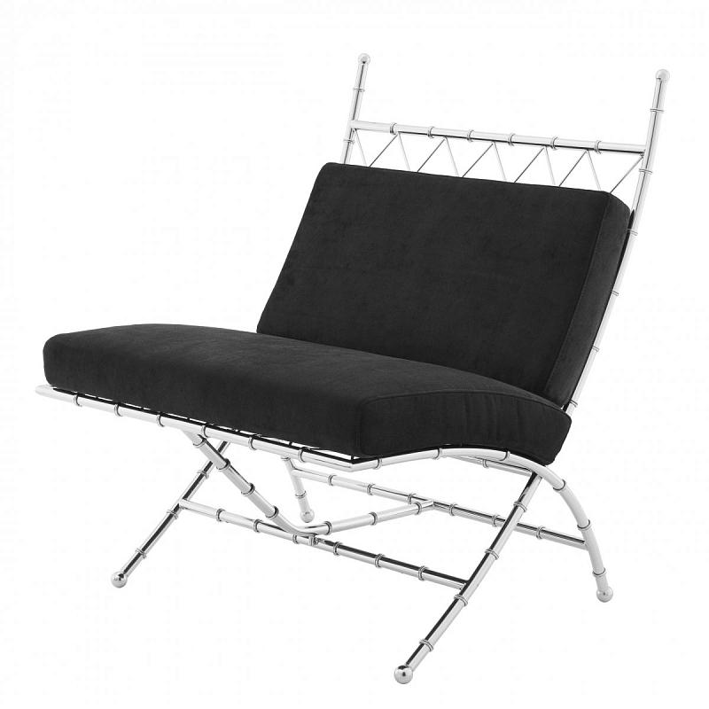 Кресло Eichholtz Folding Chair Ottanio Черный Нержавеющая сталь Кресло Eichholtz Folding Chair Ottanio Черный Нержавеющая сталь в Челябинске | Loft Concept