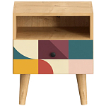 Прикроватная тумба с изображением на ящике Elise Nightstand варинант исполнения - 2 | Loft Concept в Челябинске