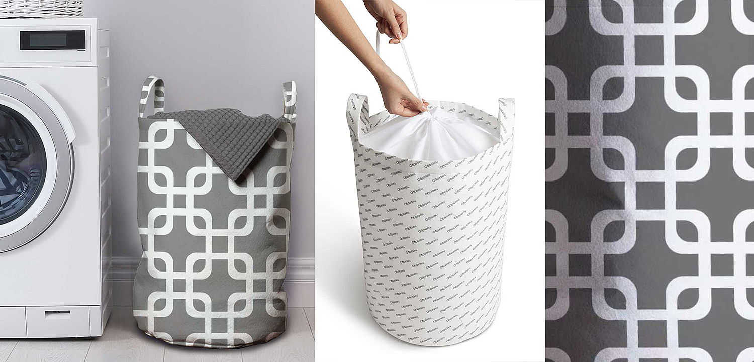 Корзина Squares on Gray Basket Корзина Squares on Gray Basket - Loft-Concept в Челябинске