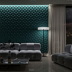 Гипсовая 3D панель с принтографией PM-17 варинант исполнения - 1 | Loft Concept в Челябинске