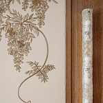 Обои с вышивкой ручной работы Deco Wisteria ﻿Midas colourway on Liso Pearl wool sateen варинант исполнения - 5 | Loft Concept в Челябинске