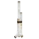 Торшер геометрический с тремя мраморными плафонами Marble Tripod варинант исполнения - 1 | Loft Concept в Челябинске