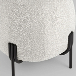 Пуф в ткани букле молочного цвета Pikelet варинант исполнения - 4 | Loft Concept в Челябинске