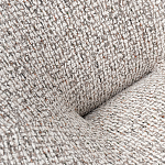 Кресло вращающееся круглой формы из серого шенилла Favorite Vacation Place варинант исполнения - 1 | Loft Concept в Челябинске