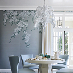 Обои ручная роспись Jasmine Standard colourway on Wood Ash slub silk варинант исполнения - 1 | Loft Concept в Челябинске