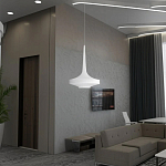 Подвесной вязаный белый светильник «Лампа Марракеша» варинант исполнения - 3 | Loft Concept в Челябинске