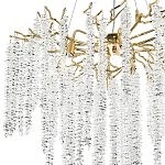 Люстра с декором в виде ветвей с хрустальными подвесками Fairytree Gold Crystal Chandelier 8 варинант исполнения - 3 | Loft Concept в Челябинске
