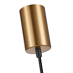 Подвесной светильник со стеклянным плафоном янтарного цвета Prestige варинант исполнения - 5 | Loft Concept в Челябинске