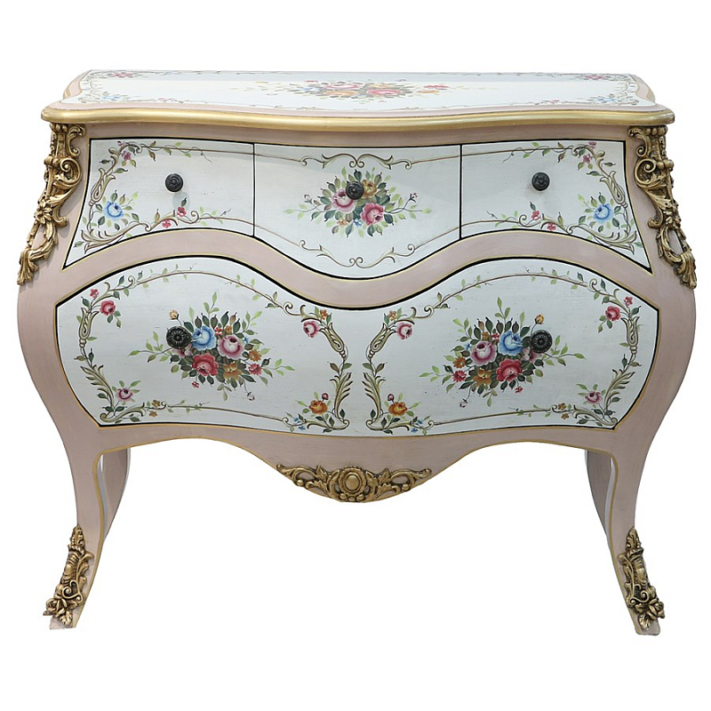 Комод Rococo Reminder Белый Золотой в Челябинске | Loft Concept 