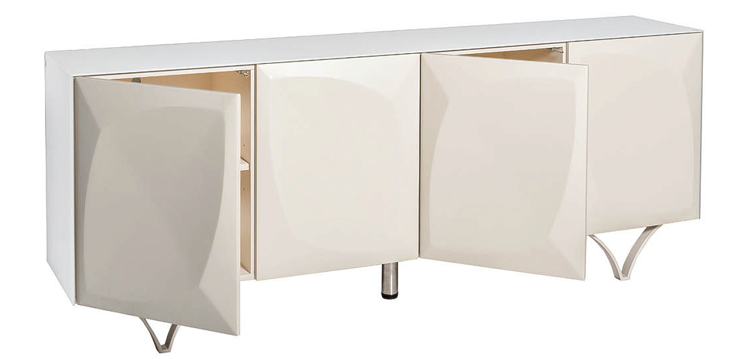 Комод с рельефным фасадом White Orchid Rectangular Белый Комод с рельефным фасадом White Orchid Rectangular Белый - Loft-Concept в Челябинске