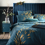 Тумба с одной дверцей Scale Ornament Blue Nightstand варинант исполнения - 4 | Loft Concept в Челябинске