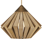 Подвесной светильник из толстых деревянных реек Wooden Slats варинант исполнения - 1 | Loft Concept в Челябинске