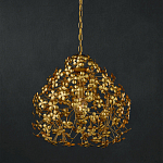 Подвесной светильник золотой с декором в виде лепестков клевера Hanging Clover варинант исполнения - 3 | Loft Concept в Челябинске