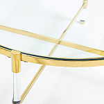 Кофейный столик со столешницей из стекла Crossy варинант исполнения - 2 | Loft Concept в Челябинске