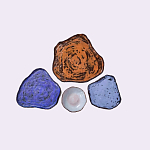 Сет из 4-х тарелок «SAPPHIRE» варинант исполнения - 2 | Loft Concept в Челябинске