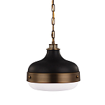 Подвесной светильник с круглым белым плафоном в индустриальном стиле Feiss варинант исполнения - 1 | Loft Concept в Челябинске