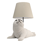 Настольная лампа в детскую Белый морской котик варинант исполнения - 2 | Loft Concept в Челябинске