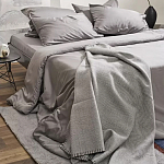 Плед из шерсти мериноса серого цвета 130×180 см Gray Waves варинант исполнения - 8 | Loft Concept в Челябинске