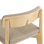 Барный стул из массива ясеня Elegant Ash Shape варинант исполнения - 1 | Loft Concept в Челябинске