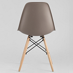 Пластиковый стул на ножках из массива бука Eames Cappuccino варинант исполнения - 5 | Loft Concept в Челябинске