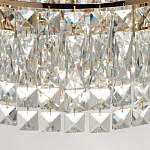 Потолочный светильник круглый с прозрачными подвесками Lunet варинант исполнения - 8 | Loft Concept в Челябинске