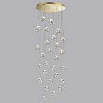 Люстра каскадня с 27-ю прозрачными шарообразными подвесами Bubbles Bocci варинант исполнения - 2 | Loft Concept в Челябинске