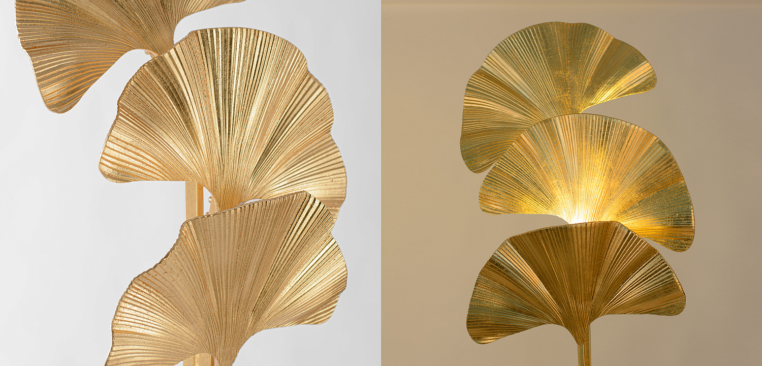 Торшер Palmas Gold Floor Lamp Торшер Palmas Gold Floor Lamp - Loft-Concept в Челябинске