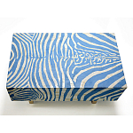 Кофейный стол Kenya Coffee Table Bone Inlay ZEBRA blue варинант исполнения - 1 | Loft Concept в Челябинске