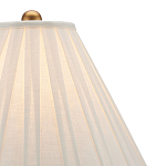 Настольная лампа с фактурным конусовидным абажуром и кожаным каркасом Malifis варинант исполнения - 2 | Loft Concept в Челябинске