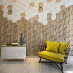 Гипсовая 3D панель с принтографией PM-47 варинант исполнения - 2 | Loft Concept в Челябинске