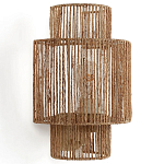 Бра с плетенным из джута плафоном Jutti H30 см варинант исполнения - 1 | Loft Concept в Челябинске