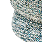 Дизайнерское мягкое кресло без подлокотников в голубой пестрой обивке Roux Armchair варинант исполнения - 5 | Loft Concept в Челябинске