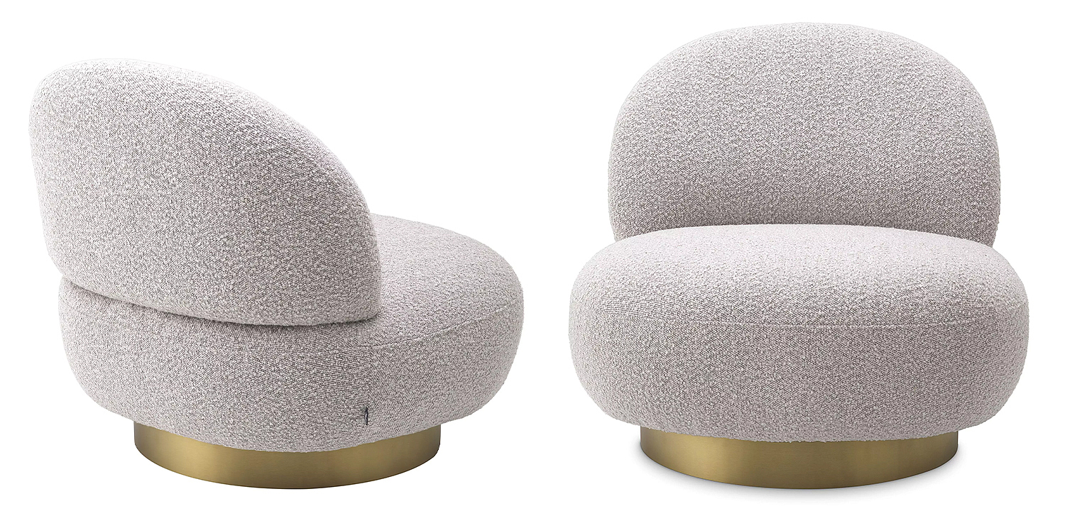 Кресло Eichholtz Swivel Chair Clement Grey Кресло Eichholtz Swivel Chair Clement Grey - Loft-Concept в Челябинске