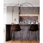 Линейный светильник с дугообразным каркасом Daviau Linear Arch Light 5 варинант исполнения - 2 | Loft Concept в Челябинске