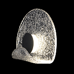 Бра из текстурированного прозрачного стекла с изогнутым краем Textured Glass  варинант исполнения - 1 | Loft Concept в Челябинске