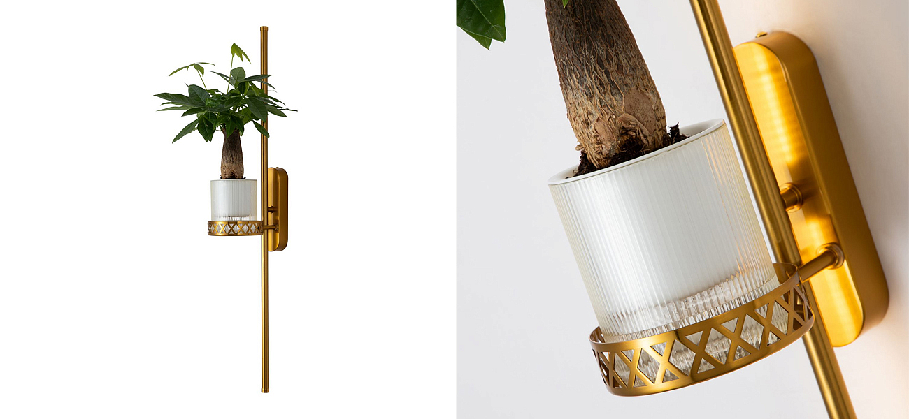 Бра с подставкой для кашпо Plants and Lamps 12 W Бра с подставкой для кашпо Plants and Lamps 12 W - Loft-Concept в Челябинске