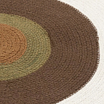 Ковер круглый из хлопка с контрастным узором Bullseye 150 варинант исполнения - 3 | Loft Concept в Челябинске