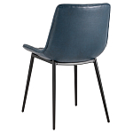 Стул с обивкой из экокожи темно-синего цвета RHOMBUSES UPHOLSTERY варинант исполнения - 4 | Loft Concept в Челябинске