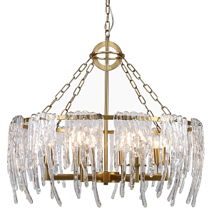 Люстра с декором в виде сосулек  из стекла Drizzle