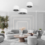 Подвесной светильник с круглым рельефным абажуром Sergey Makhno варинант исполнения - 6 | Loft Concept в Челябинске