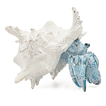 Статуэтка голубой рак с белой раковиной Marine Accessories варинант исполнения - 1 | Loft Concept в Челябинске