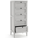 Комод узкий с 5-ю ящиками серый Silva Grey Chest of Drawers варинант исполнения - 3 | Loft Concept в Челябинске