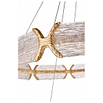 Люстра кольцевая с текстурным природным рисунком IceFlame варинант исполнения - 4 | Loft Concept в Челябинске